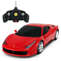 星辉 rastar法拉利485遥控车儿童玩具1:18跑车仿真汽车模型小孩车模 法拉利458-红色