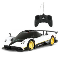 星辉rastar 帕加尼风之子遥控车儿童玩具1:24跑车 小孩仿真车模 汽车模型38010 白色