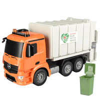遥控车1:20环保先锋车 儿童玩具车环卫垃圾车 充电清洁车电动工程