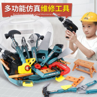 儿童玩具男孩过家家工具箱套装仿真电钻拧螺丝拆装维修仿真组装修理箱2-3-4-6岁小孩生日 电钻版【42件套】