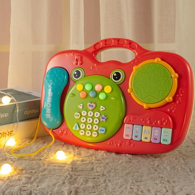 婴儿玩具0-1岁仿真电话机一岁半宝宝音乐早教儿童玩具手拍鼓女孩男孩