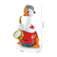 汇乐玩具萨克斯摇摆鹅音乐爬行玩具1-3岁玩具会唱歌跳舞宝宝动物玩具儿童 萨克斯摇摆鹅[颜色随机]