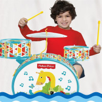 费雪 多功能架子鼓儿童初学入乐器音乐启蒙早教玩具 GMFP002费雪架子鼓(蓝色)