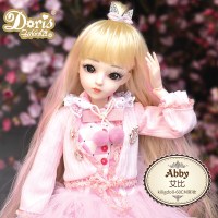 多丽丝凯蒂关节娃娃 新娘婚纱公主娃娃60厘米改妆洋娃娃女孩玩具 艾比 [经典版凯蒂娃娃]60cm加购送养护礼包