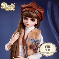 多丽丝手工改妆凯蒂娃娃关节BJDSD三分娃仿真洋娃娃公主 艾莉-改妆 [手工改妆KD凯蒂]收藏送定制凯蒂眼套盒+代写贺卡
