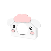 [儿童节]儿童相机卡通造型2400W像素照相机可录像早教玩具儿童节 白小羊保护套