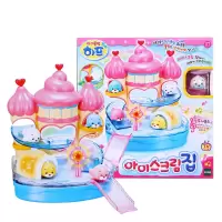 韩国太伶美趣味冰箱组儿童过家家场景玩具女孩生日奇趣厨房套装 缤纷冰激凌乐园HP32250