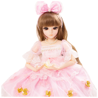 多丽丝 凯蒂娃娃SD/BJD改装换装关节洋娃娃女孩玩具60cm公主婚纱新娘 艾米莉-定制款12号