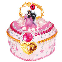 启贝工坊叶罗丽儿童手工DIY制作玩具创意粘贴首饰盒宝石盒玩具叶罗丽收纳盒女孩材料包 罗丽仙子宝盒