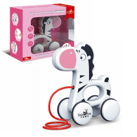 婴幼儿拖拉爬行玩具学步拖拖乐手拉动物车爬行学步车1-3岁男女小孩宝宝 嘟卫小马