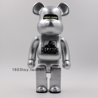 bearbrick积木熊 X 空山基Sorayama 银色金色限定款 模型摆件400% 空山基A 400%高约28cm