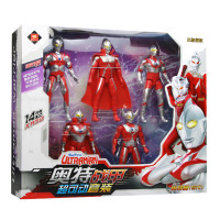 正版初代奥特曼玩具多处关节可动宇宙超人杰克赛文艾斯泰罗套装男孩儿童 奥特曼五个套装