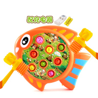 儿童玩具女孩电动打地鼠玩具大号充电幼儿女宝宝1-2周岁男孩 充电版金鱼打地鼠(配两锤)