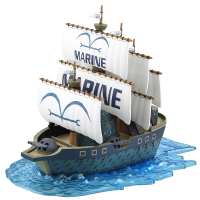 万代BANDAI 海贼王船拼装模型手办玩具 航海王海贼船 07小版海军战舰5055619