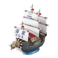 万代BANDAI 海贼王船拼装模型手办玩具 航海王海贼船 08小版卡普战舰5057423