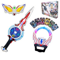 奥特曼欧布圆环圣剑玩具Dx捷德变身器圆环卡片手环奥特召唤器卡片可融合圣剑玩具 圆环+圣剑+赛罗眼镜眼镜卡片不可融合