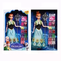 爱莎公主玩具安娜套装冰雪奇缘娃娃女孩生日