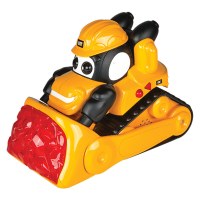卡通工程车幼儿玩具汽车模型仿真工程车生日 推土机(中号)80492