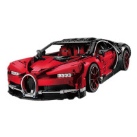 布加迪科技机械组跑车16岁+ 儿童玩具威龙跑车汽车赛车模型 男孩女孩 生日 1:8红色布加迪