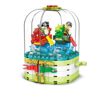 端午赛龙舟精品盒端午节日礼品拼装积木玩具 赛龙舟精品盒