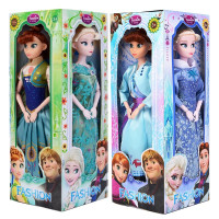 冰雪奇缘娃娃玩具爱莎艾莎公主安娜公主换装娃娃套装儿童玩具大礼盒女孩生日过家家 31cm高12关节四个公主[2二代2三代]
