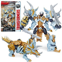 孩之宝(Hasbro) 变形金刚 电影6系列美版大师级变形金刚模型男孩玩具汽车变形 经典加强级系列-三角龙懒汉C2402