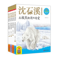 惠典正版沈石溪动物故事画本4册 北极熊飘逝的母爱/第七条猎狗/老虎哈雷/黑熊舞蹈家 3-14岁儿童文学故事书