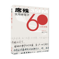 惠典正版席殊3SFM实用硬笔字60小时训练 席殊 艺术书法篆刻硬笔书法教材毛笔书法字帖练字帖行书临摹书法教程