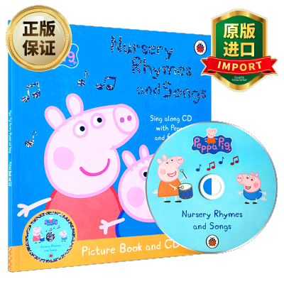 惠典正版Peppa Pig: Nursery Rhymes and Songs 英文原版 粉红猪小妹歌谣