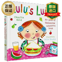 惠典正版Lulu's Lunch 英文原版 露露的午餐 我爱露露系列 幼儿启蒙生活认知 触摸翻翻操作书