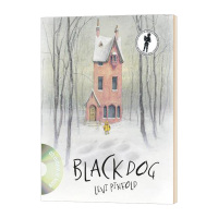 惠典正版英文原版 大黑狗 Black Dog Levi Pinfold 绘本 格林纳威大奖 亲子教育儿童文学
