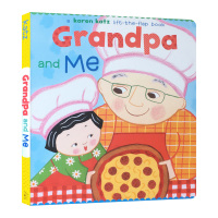 惠典正版英文原版 爷爷和我 Karen katz family fun Grandpa and Me 纸板书