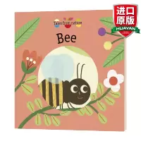 惠典正版英文原版 蜜蜂来自大自然的故事绘本 Bee Tales from Nature 进口英语纸板洞洞书