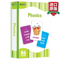 惠典正版英文原版自然拼读儿童闪卡 Flash Kids Phonics Flash Cards 英语单词学习