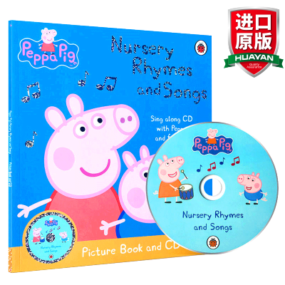 惠典正版英文原版 粉红猪小妹歌谣 Peppa Pig: Nursery Rhymes and Songs