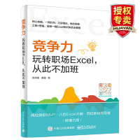 惠典正版 竞争力玩转职场Excel从此不加班 excel表格制作教程 excel数据处理 excel应用技能