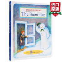 惠典正版英文原版 雪人 The Snowman 纸板书 趣味翻翻书