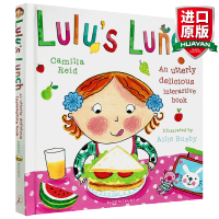 惠典正版英文原版 露露的午餐 Lulu's Lunch 我爱露露系列 幼儿启蒙生活认知 触摸翻翻操作书