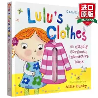 惠典正版英文原版 露露的衣服 Lulu's Clothes 我爱露露系列 幼儿启蒙生活习惯 纸板翻翻书