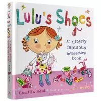 惠典正版旧书 英文原版 露露的鞋子 Lulu's Shoes 我爱露露系列 幼儿启蒙认知 精装触摸翻翻操作书