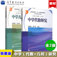 惠典正版[正版]华师大 中学代数研究+中学几何研究 张奠宙 高等教育出版社 数学教育教材