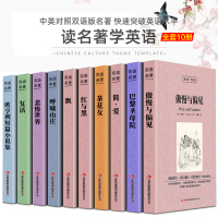 惠典正版世界十大名著全套中英文10册正版简爱傲慢与偏见飘巴黎圣母院悲惨世界呼啸山庄茶花女复活红与黑双语图书英语小说经典文