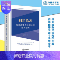 惠典正版扫黑除恶刑事政策与法律法规适用指南 靳高风主编 法律出版社