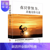 惠典正版正版 你只管努力其他交给天意 你不努力将来的你高中生青春文学励志书籍 青春文学励志书籍