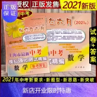 惠典正版2021版 灿烂在六月 上海市新中考模拟强化测试精编 中考数学+参考答案 中西书局