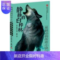 惠典正版静静的白桦林-黑鹤动物传奇小说格日勒其木格·黑鹤童书9787550267435 儿童小说短篇小说小说