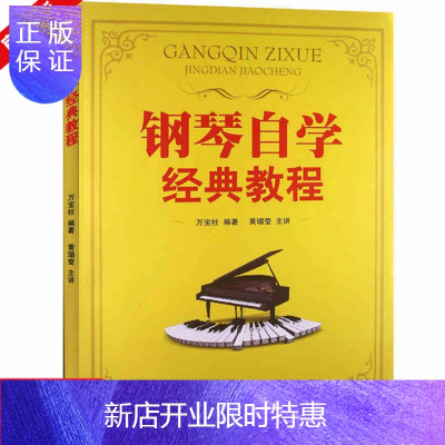 惠典正版钢琴自学经典教程 钢琴书籍入门基础DVD 钢琴教材 自学教程 XD