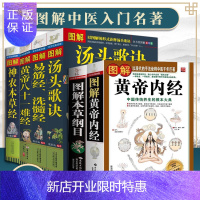 惠典正版正版 图解汤头歌诀+图解易筋经洗髓经+图解黄帝内经+图解黄帝八十一难经+图解神农本草经+图解本草纲