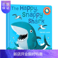 惠典正版英文原版 快乐活泼的鲨鱼 The Happy Snappy Shark Pops for Tots