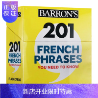 惠典正版201 French Phrases You Need to Know Flashcards 英文原